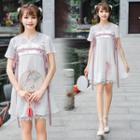 Embroidered Short-sleeve Hanfu