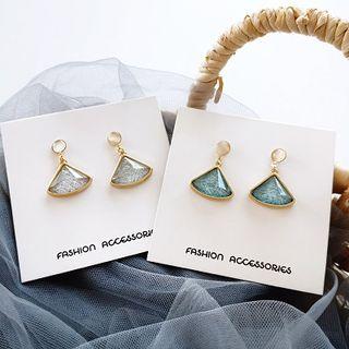 Cats Eye Stone Drop Earring / Clip-on Earring