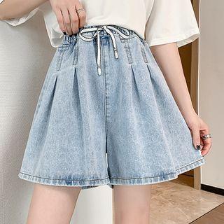 Wide Leg Denim Skort