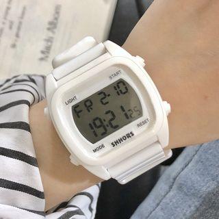 Plain Silicone Digital Strap Watch