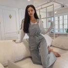 Slit-hem Wide-leg Jumpsuit