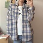 Plaid Shirt Plaid - Blue & Off-white - One Size