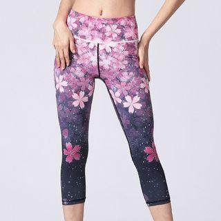 Printed Yoga Pants / Cropped Yoga Pants
