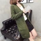 Elephant Jacquard Long Cardigan