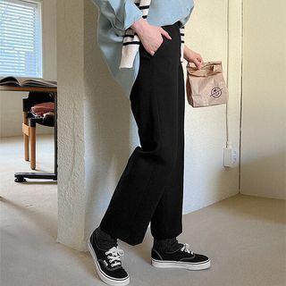 Zip-fly Straight-leg Dress Pants