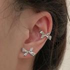 Ribbon Stud Earring / Ear Cuff