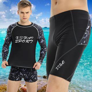 Panel Swim Shorts / Long-sleeve Rashguard