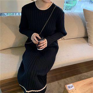 Midi Sweater Dress Black - One Size