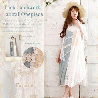 Sleeveless Patchwork Dress