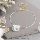 Petal Alloy Choker White - One Size