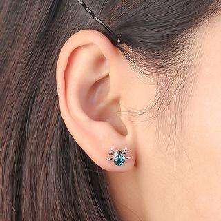 Rhinestone Spider Stud Earring