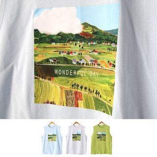 Wonderful Day Printed Tank Top