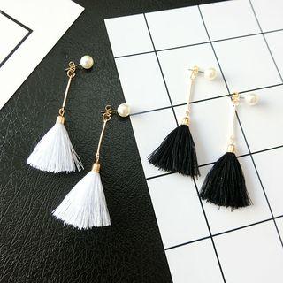 Tassel Earring White