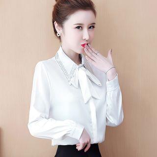 Embellished Satin Shirt