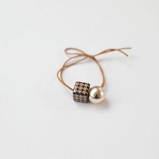 Resin Cube & Bead Hair Tie