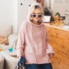 Plain Hooded Knit Top