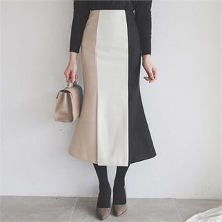 Color-block Mermaid Skirt
