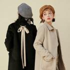 Bunny Clip-pocket Beribboned Mac Coat