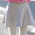 Inset Skirt Brushed-fleece Lined Leggings