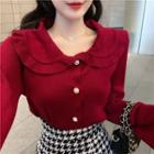 Long-sleeve Peter Pan Collar Top