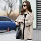 Double-breasted Flap Trench Coat