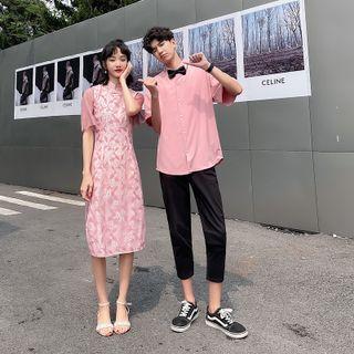 Couple Matching Short-sleeve Dress / Shirt / Pants / Set