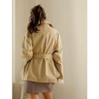 Boxy-fit Buttoned Jacket With Sash