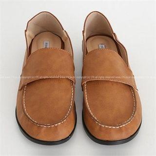 Two-way Round-toe Penny Loafers