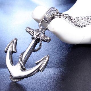 Anchor Pendant Without Chain - Pendant - Silver - One Size