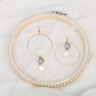 Non-matching Hoop Dangle Earring 1 Pair - Ei0483 - One Size