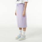 Embroidered Pocket-side Midi Skirt Lavender - One Size