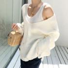 Plain Sweater Milky White - One Size