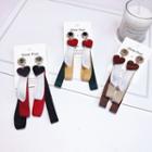 Strapped Heart Earring