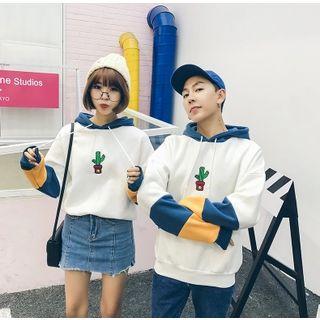 Couple Matching Cactus Print Hoodie