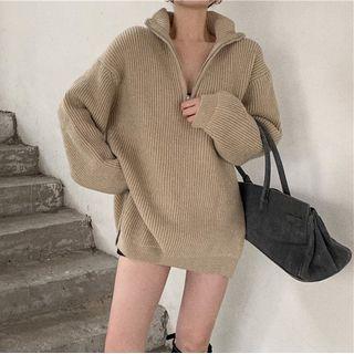 Long Sleeve Sweater Khaki - One Size