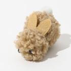 Fluffy Rabbit Hair Clip 1 Pc - Khaki - One Size