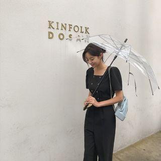 Double-button Jumpsuit