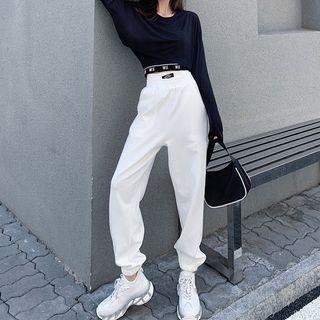 Long-sleeve Crop Top / Tank Top / Sweatpants / Set