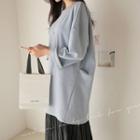 Round-neck Loose-fit Long Top
