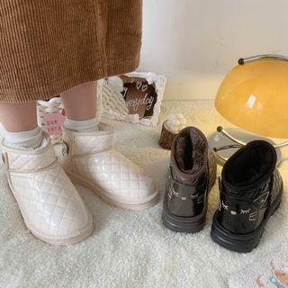 Quilted Buckled Short Boot
