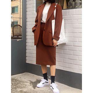 Patched-pocket Blazer