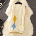 Pocketed Knitted Long Vest