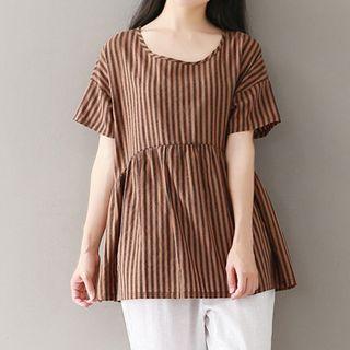 Short Sleeve Pinstriped T-shirt