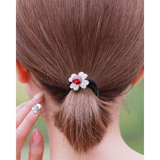 Flower Charm Hair Tie