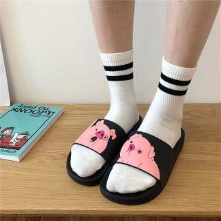 Pig Print Slippers