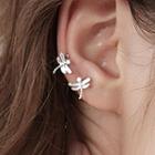 Dragon Fly Ear Cuff 1 Pair - As Shown In Figure - One Size