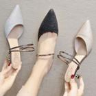 Two-way Pointy Glitter High Heel Pumps