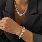 Rhinestone Chunky Chain Bracelet / Necklace