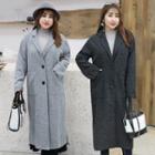 Button Knit Long Coat