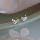 Butterfly Sterling Silver Earring 1 Pair - Sterling Silver - Silver - One Size